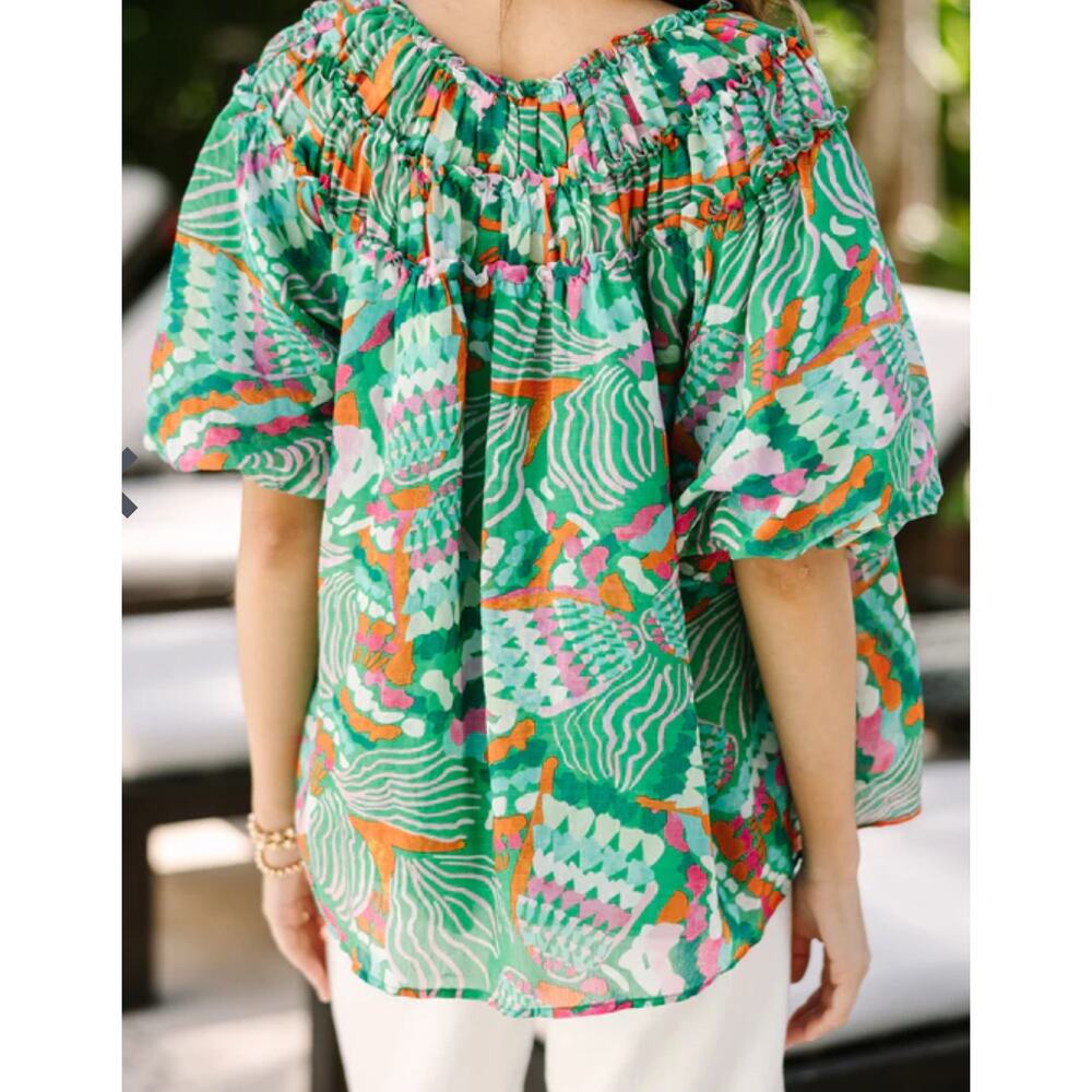 Entro Multicolor Patterned Blouse - Picture 3 of 7